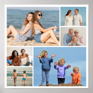 Erstellen Sie Ihre eigene Fotocollage mit 6 Fotos Poster