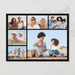 Erstellen Sie Ihre eigene Fotocollage mit 6 Fotos  Postkarte