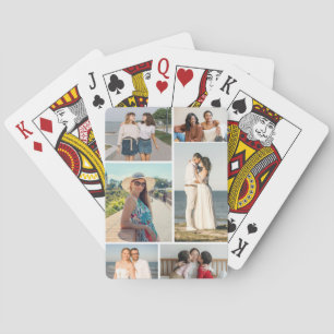 Erstellen Sie Ihre eigene Fotocollage mit 6 Fotos Spielkarten
