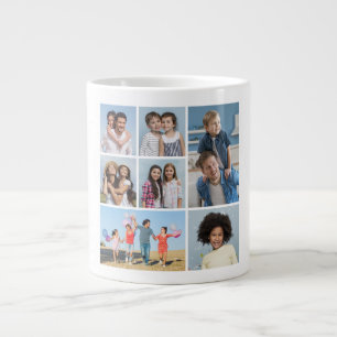 Erstellen Sie Ihre eigene Fotocollage mit 7 Fotos Jumbo-Tasse