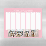 Erstellen Sie Ihre eigene FotoCollage Pink 4 Bilde Magnetisches Trockenlöschblatt<br><div class="desc">Nutzen Sie vier quadratische Fotos,  um ein einzigartiges und persönliches Geschenk zu kreieren. Oder man behalte den Hipster Welpe und macht einen trendigen Sake. Wenn Sie die Bilder anpassen müssen,  klicken Sie auf das Werkzeug anpassen,  um Änderungen vorzunehmen.</div>