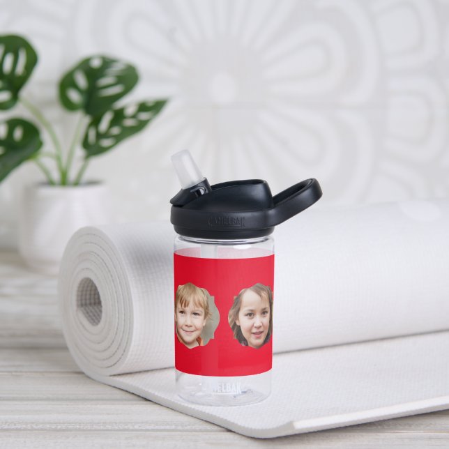 Erstellen Sie Ihre eigene Fotokollektion mit vier  Trinkflasche (Yoga)