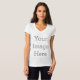 Frauen Bella+Canvas Jersey V-Ausschnitt T-Shirt (Vorne ganz)