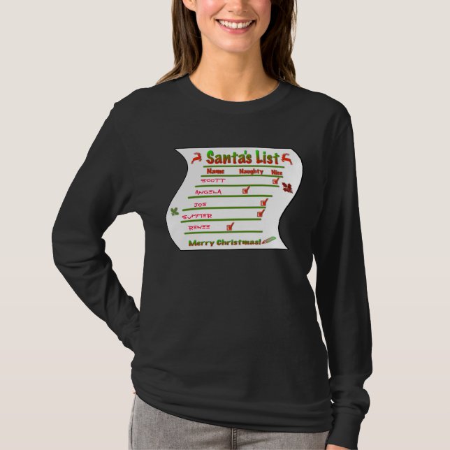 Erstellen Sie Ihre eigene frecher und Nizza Sankt T-Shirt (Vorderseite)
