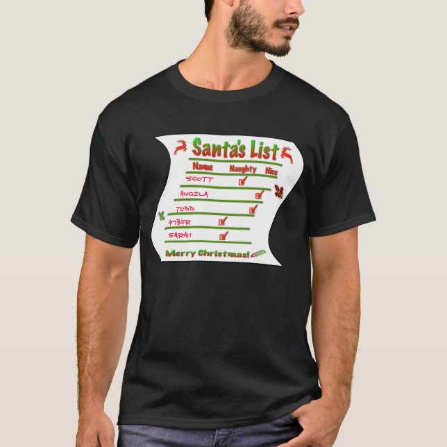 Erstellen Sie Ihre eigene frecher und Nizza Sankt T-Shirt (Vorderseite)