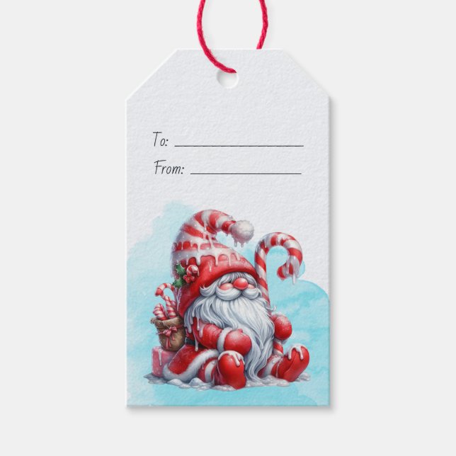 Erstellen Sie Ihre eigene Freude Peppermint Weihna Geschenkanhänger (Vorderseite)