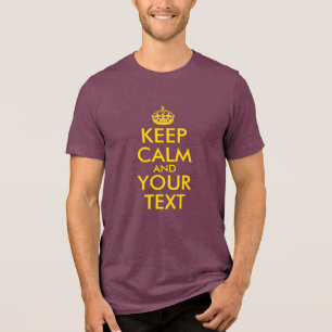 Erstellen Sie Ihre eigene Gold-Behalt-Ruhe Tri-Blend Shirt