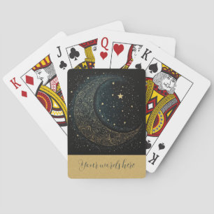 Erstellen Sie Ihre eigene Gold Filigree Moon Celes Spielkarten