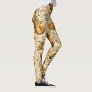 Erstellen Sie Ihre eigene goldene Musikinstrument- Leggings