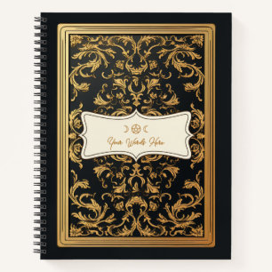 Erstellen Sie Ihre eigene goldene Zierbuchplatte S Notizbuch