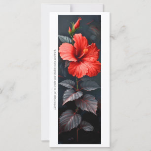 Erstellen Sie Ihre eigene graue und rote Hibiskus-