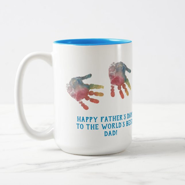 Erstellen Sie Ihre eigene Handschrift für den Vate Zweifarbige Tasse (Links)