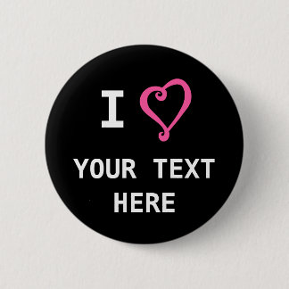 Erstellen Sie Ihre eigene Herz-Liebe Design Custom Button