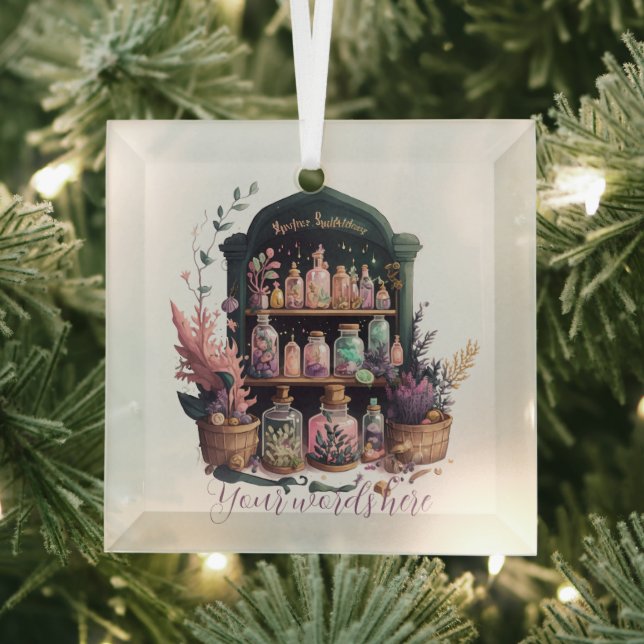 Erstellen Sie Ihre eigene Hexenkraut-Apotheke Ornament Aus Glas (Insitu)