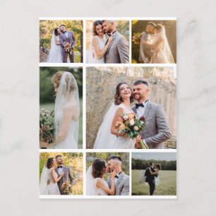 Erstellen Sie Ihre eigene Hochzeitscollage mit 8 F Postkarte