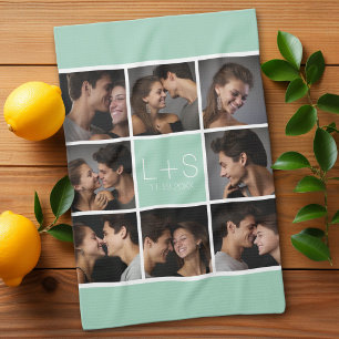 Erstellen Sie Ihre eigene Hochzeitsfotocollage-Mon Handtuch