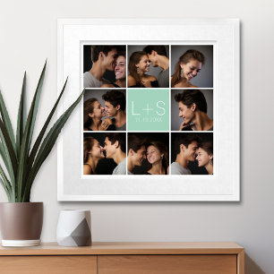 Erstellen Sie Ihre eigene Hochzeitsfotocollage-Mon Poster