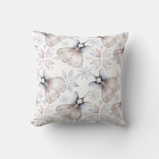 Erstellen Sie Ihre eigene Hyge Fairy & Snowflakes Kissen (Vorderseite)