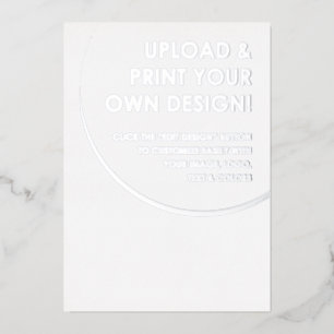 Erstellen Sie Ihre eigene individuelle Silver Foil Folieneinladung