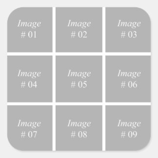 Erstellen Sie Ihre eigene Instagram-Foto-Auflistun Quadratischer Aufkleber