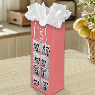 Erstellen Sie Ihre eigene Instagramm-Collage benut Geschenktüte Für Weinflaschen