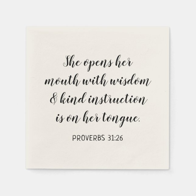 Erstellen Sie Ihre eigene kalligraphische Bibel Ve Serviette (Vorderseite)