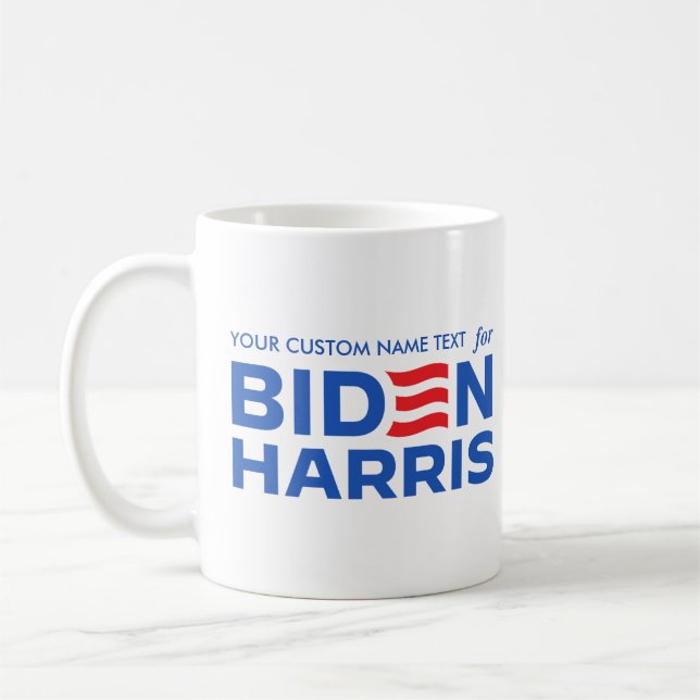 Erstellen Sie Ihre eigene Kampagne für Biden Harri Kaffeetasse (Links)
