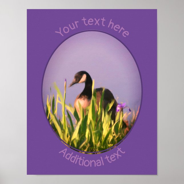 Erstellen Sie Ihre eigene kanadische Goose Irische Poster (Vorne)
