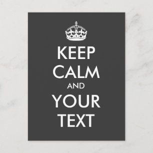 Erstellen Sie Ihre eigene "Keep Calm and Carry On" Postkarte