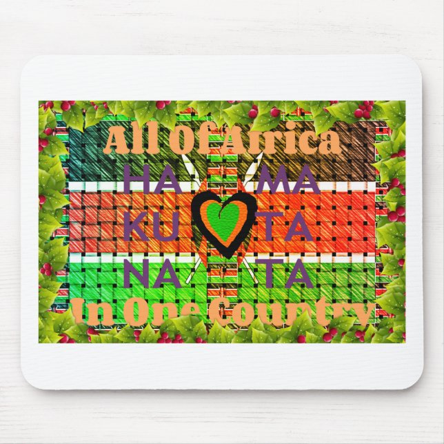 Erstellen Sie Ihre eigene Kenya Hakuna Matata Mousepad (Vorne)