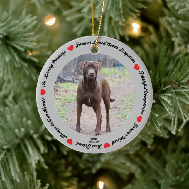 Erstellen Sie Ihre eigene Keramik zur Haustier-Hun Keramik Ornament (Baum)