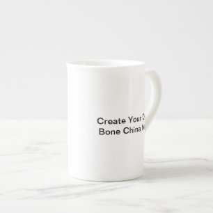 "Erstellen Sie Ihre eigene" Knochen-China-Tasse Prozellantasse