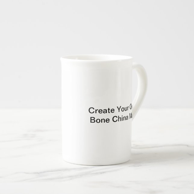"Erstellen Sie Ihre eigene" Knochen-China-Tasse Prozellantasse (Vorderseite Rechts)