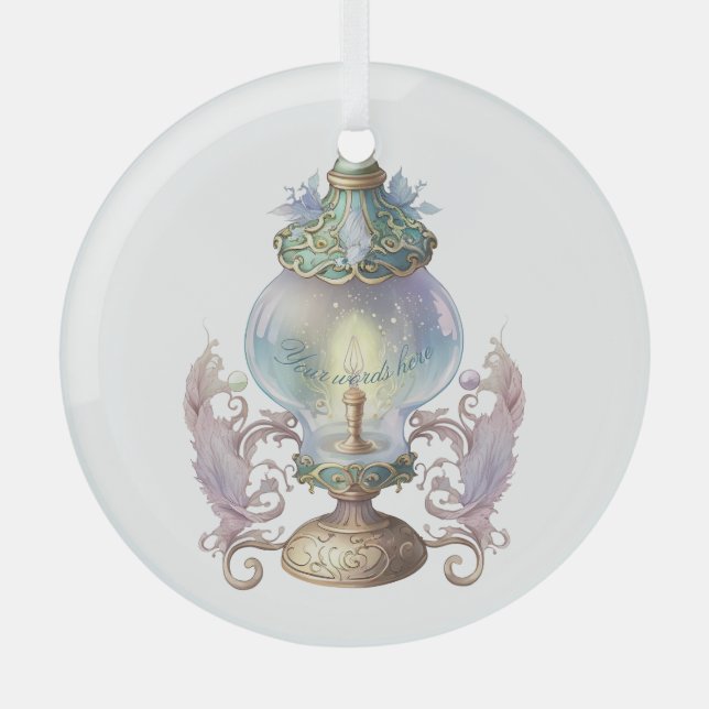 Erstellen Sie Ihre eigene, komplizierte Feuerstamp Ornament Aus Glas (Vorderseite)
