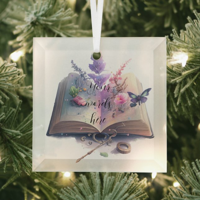 Erstellen Sie Ihre eigene Küche Hexenzauberbuch Ornament Aus Glas (Insitu)
