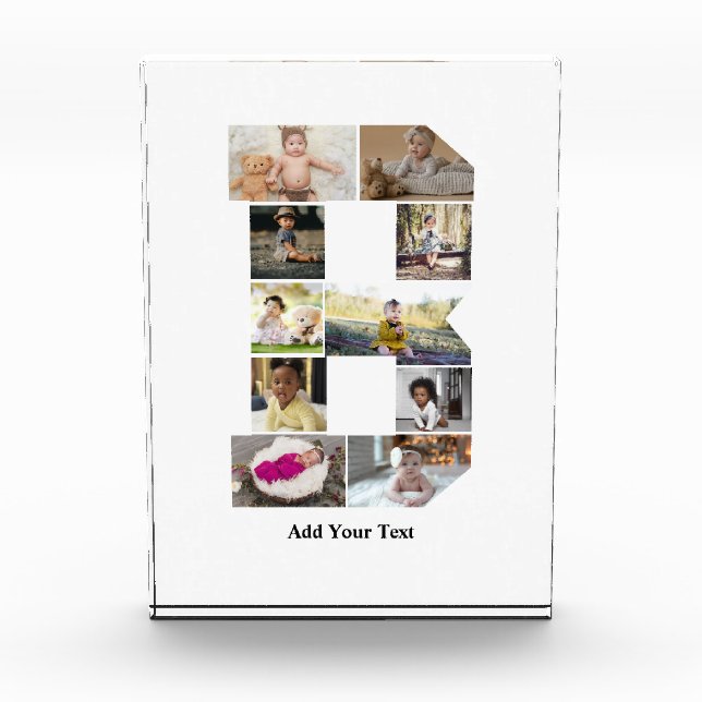 Erstellen Sie Ihre eigene Letter-B-FotoCollage Fotoblock (Vorderseite)