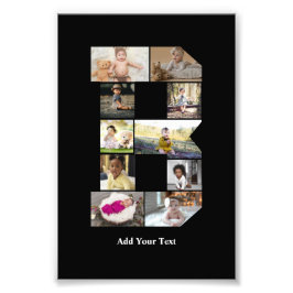 Erstellen Sie Ihre eigene Letter-B-FotoCollage Fotodruck