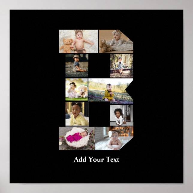 Erstellen Sie Ihre eigene Letter-B-FotoCollage Poster (Vorne)