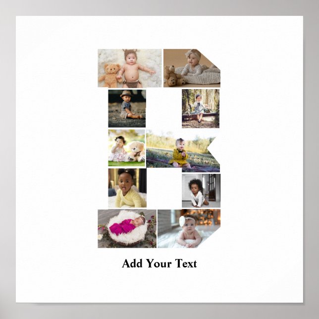 Erstellen Sie Ihre eigene Letter-B-FotoCollage Poster (Vorne)