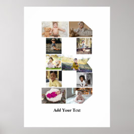 Erstellen Sie Ihre eigene Letter-B-FotoCollage Poster