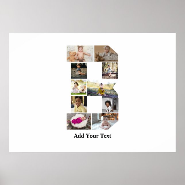 Erstellen Sie Ihre eigene Letter-B-FotoCollage Poster (Vorne)