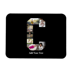 Erstellen Sie Ihre eigene Letter-C-FotoCollage Magnet