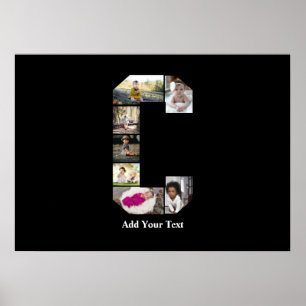 Erstellen Sie Ihre eigene Letter-C-FotoCollage Poster
