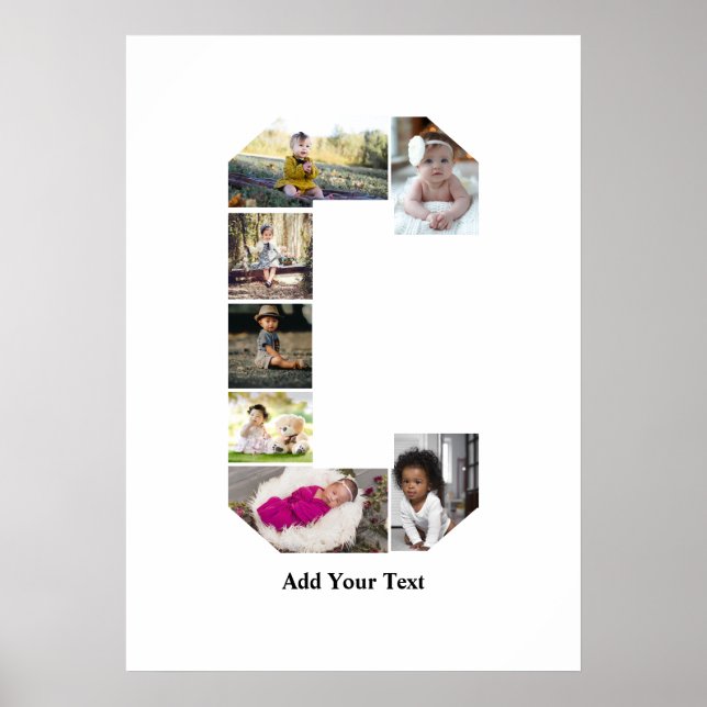 Erstellen Sie Ihre eigene Letter-C-FotoCollage Poster (Vorne)
