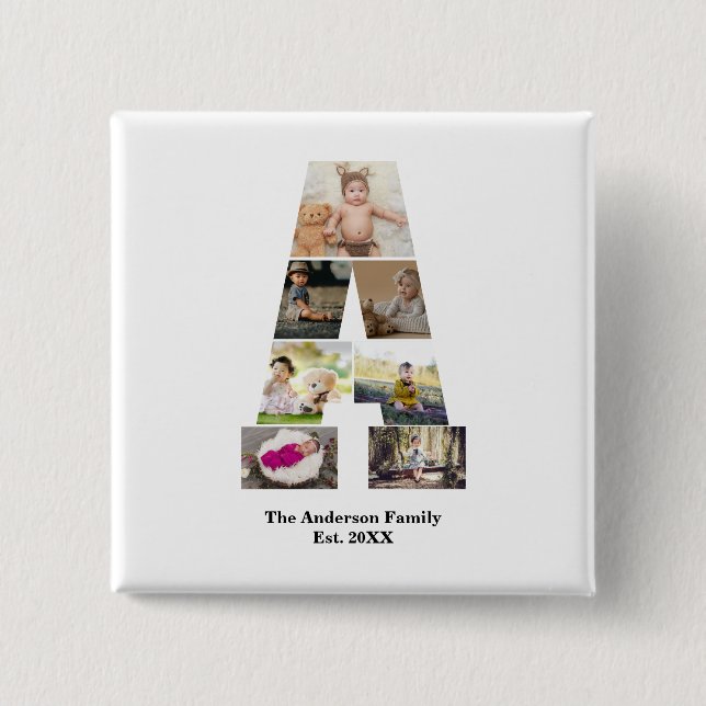 Erstellen Sie Ihre eigene Letter-Collage Button (Vorderseite)