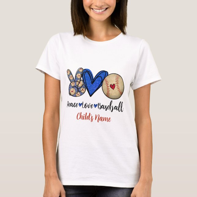 Erstellen Sie Ihre eigene Liebe für Frieden und Ba T-Shirt (Vorderseite)