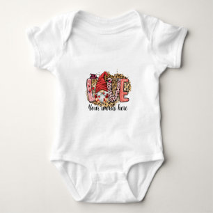 Erstellen Sie Ihre eigene Liebe Gnome Valentine Baby Strampler