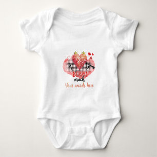 Erstellen Sie Ihre eigene Liebe Sie Berry viel. Baby Strampler