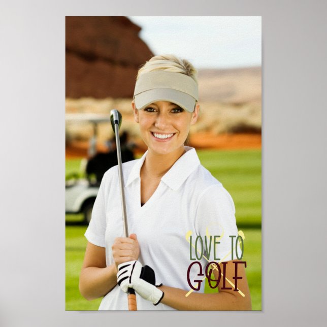 Erstellen Sie Ihre eigene Liebe zum Golfspielen fü Poster (Vorne)