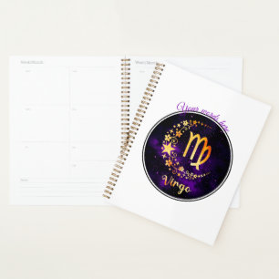 Erstellen Sie Ihre eigene Lila Himmelsvirgo Zodiac Planer